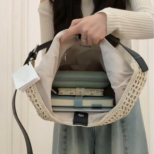 2025 New Single Shoulder Crossbody Woven Bag
