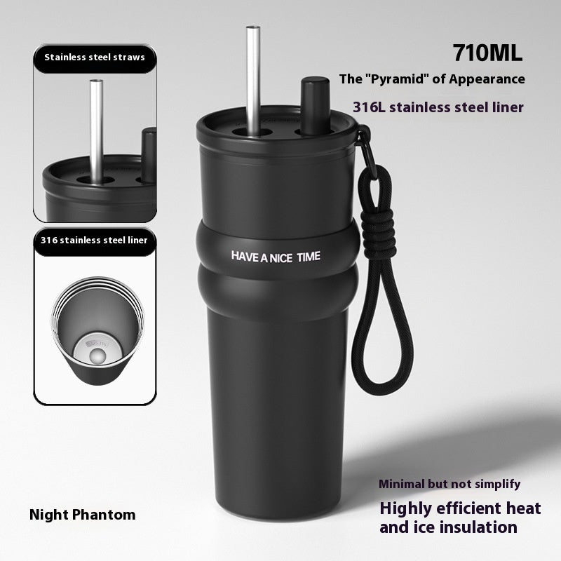 Stainless Steel Ceramic Cup Portable Convenient