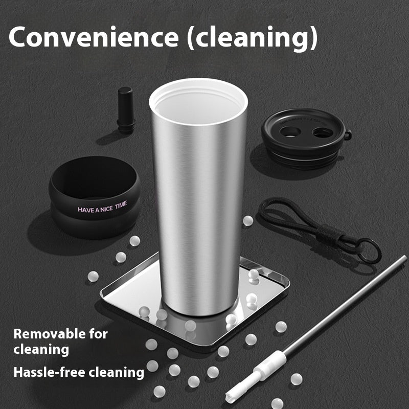 Stainless Steel Ceramic Cup Portable Convenient